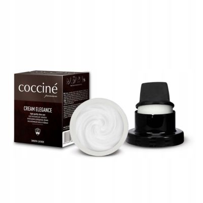 Coccinè Cream Elegance – Бяла крем боя с восък за обувки и кожени изделия
