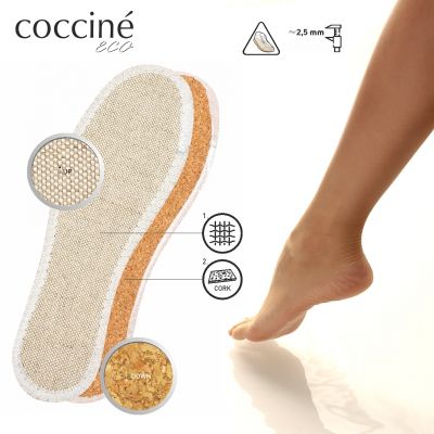 Coccinè Linen on corc - Еко стелки от лен и корк