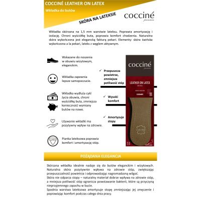 Coccinè Leather on Latex - Кожени стелки за обувки