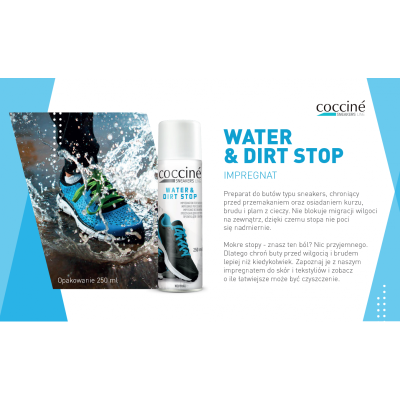 Coccinè Water & Dirt Stop – Импрегнатор за маратонки, 400 мл