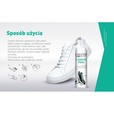 Coccinè Sneakers Cleaning foam - Универсалена почистваща пяна за маратонки