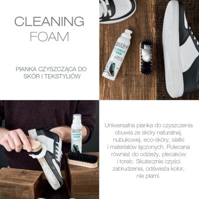 Coccinè Sneakers Cleaning foam - Универсалена почистваща пяна за маратонки