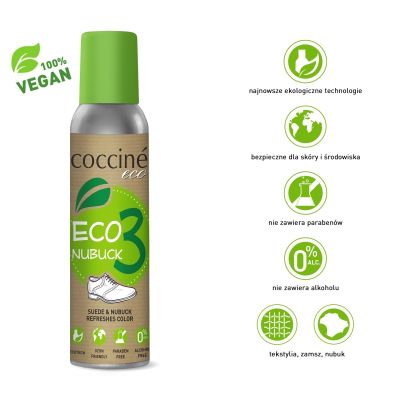 Coccinè Eco Nubuck - Еко Спрей за велур и набук, черен 
